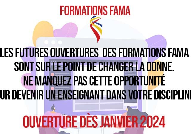 FORMATIONS FAMA